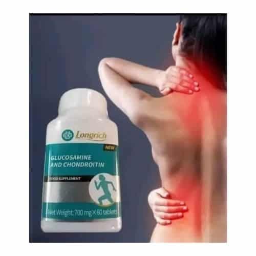 Complément alimentaire Longrich Glucosamine &amp; Chondroitin conçu pour soutenir la santé articulaire 60 Gélules