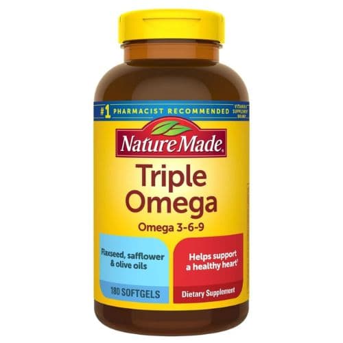 Triple Omega 3-6-9 Complément Alimentaire NATURE MADE 180 Capsules
