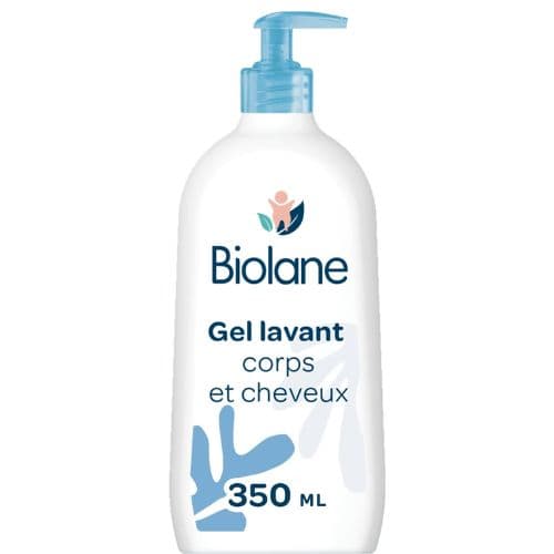 Gel lavant corps &amp; cheveux 2 en 1 pour bébé BIOLANE, 350ml