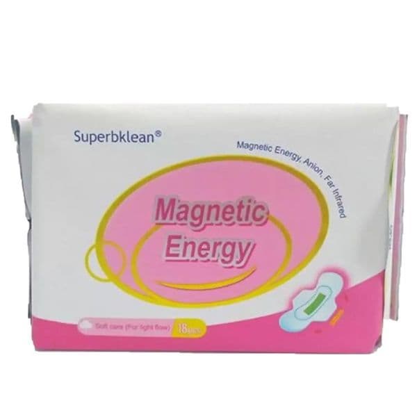Serviette Hygiénique Magnétique SuperbKlean 100% coton à Base de Produits Biologiques 18 Serviettes