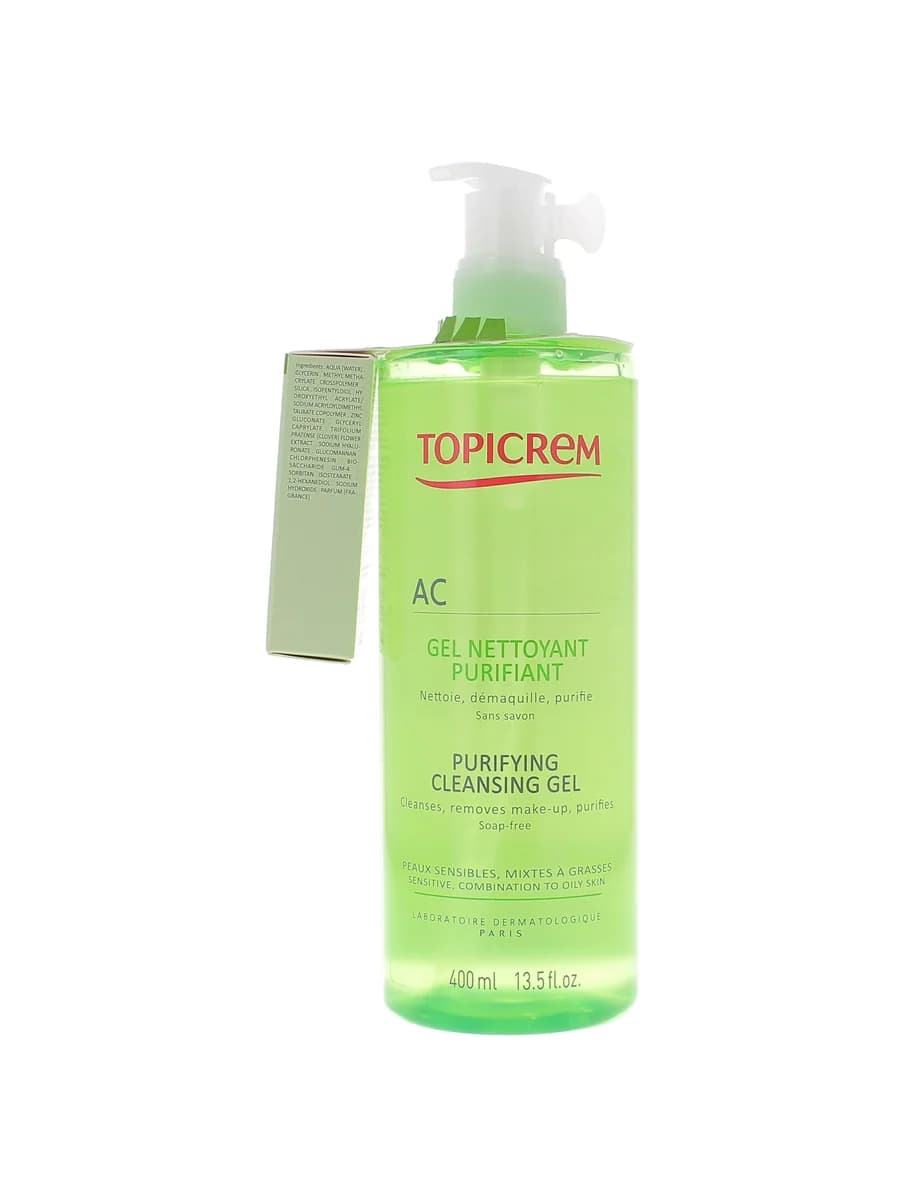 Gel Nettoyant Purifiant AC CONTROL TOPICREM 400 ML